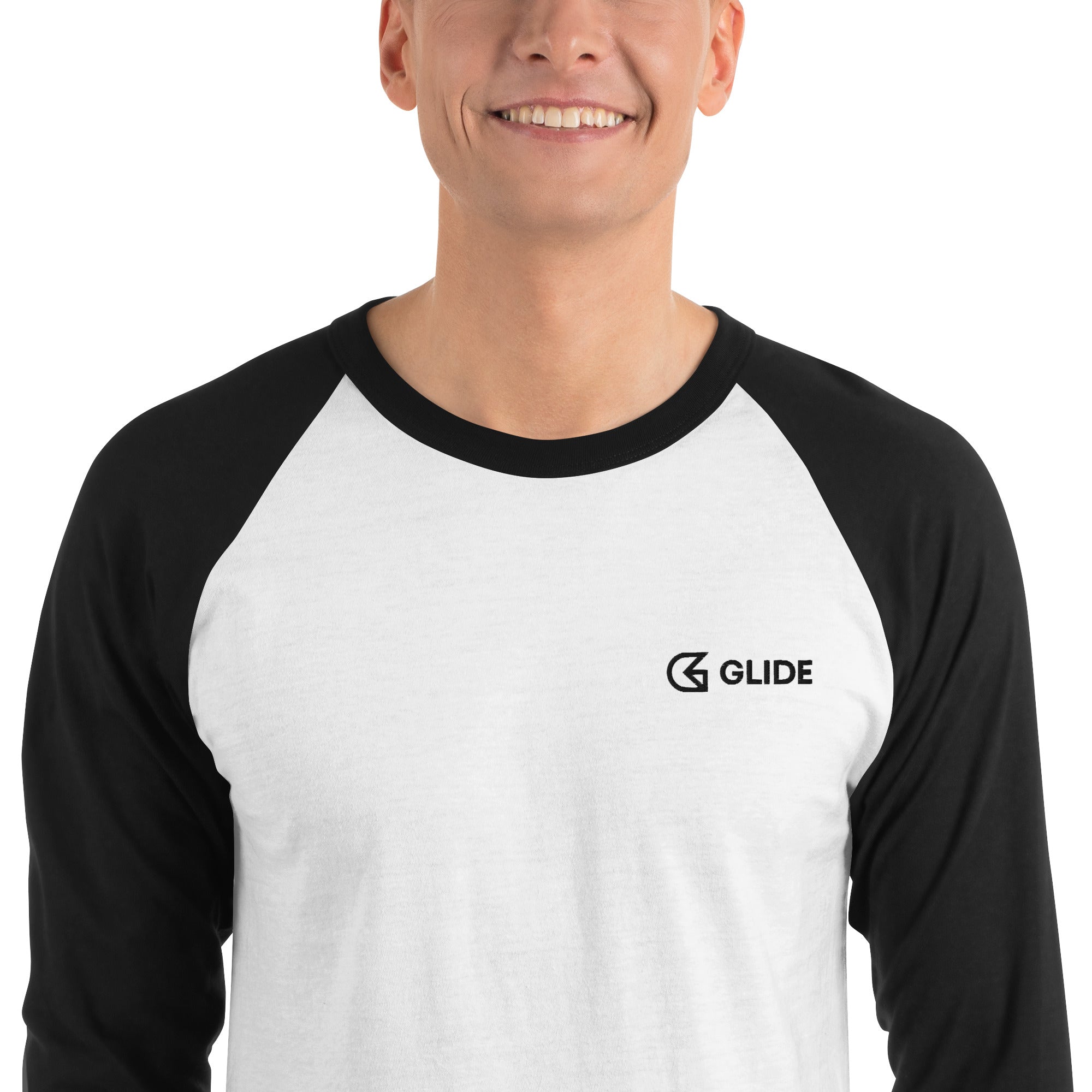 GLIDE logo 3/4 sleeve raglan shirt