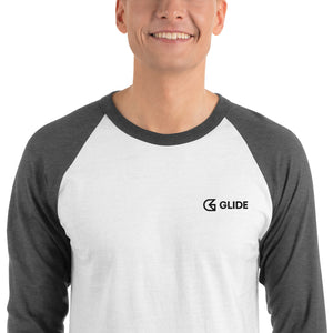 GLIDE logo 3/4 sleeve raglan shirt